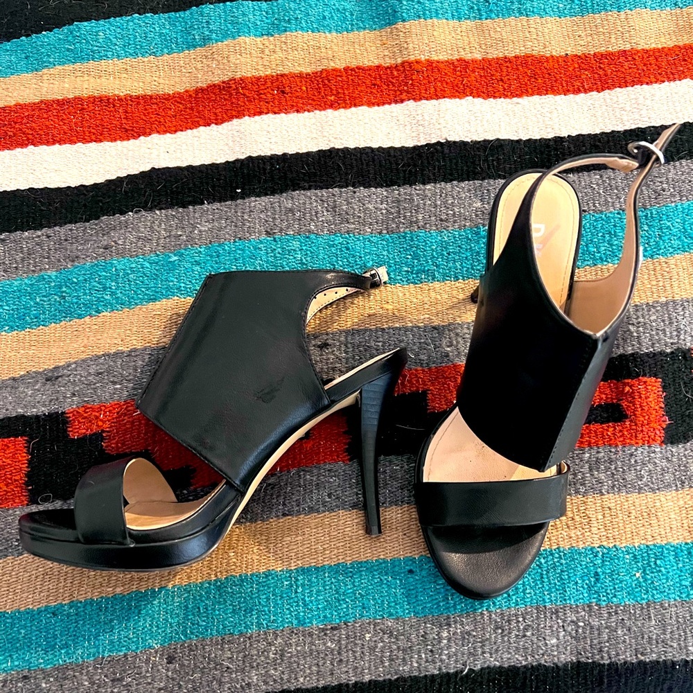 Black Strappy Sandal Style Heel